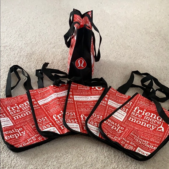 lululemon athletica Handbags - Lululemon athletica small reusable TOTE bags lululemon athletica Handbags - Lululemon athletica small reusable TOTE bags